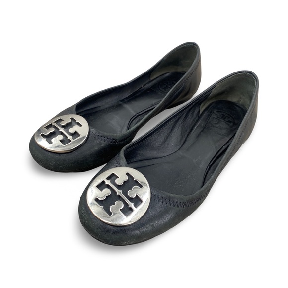 Tory Burch Black Ballet Flats size 6.5 - Picture 2 of 8